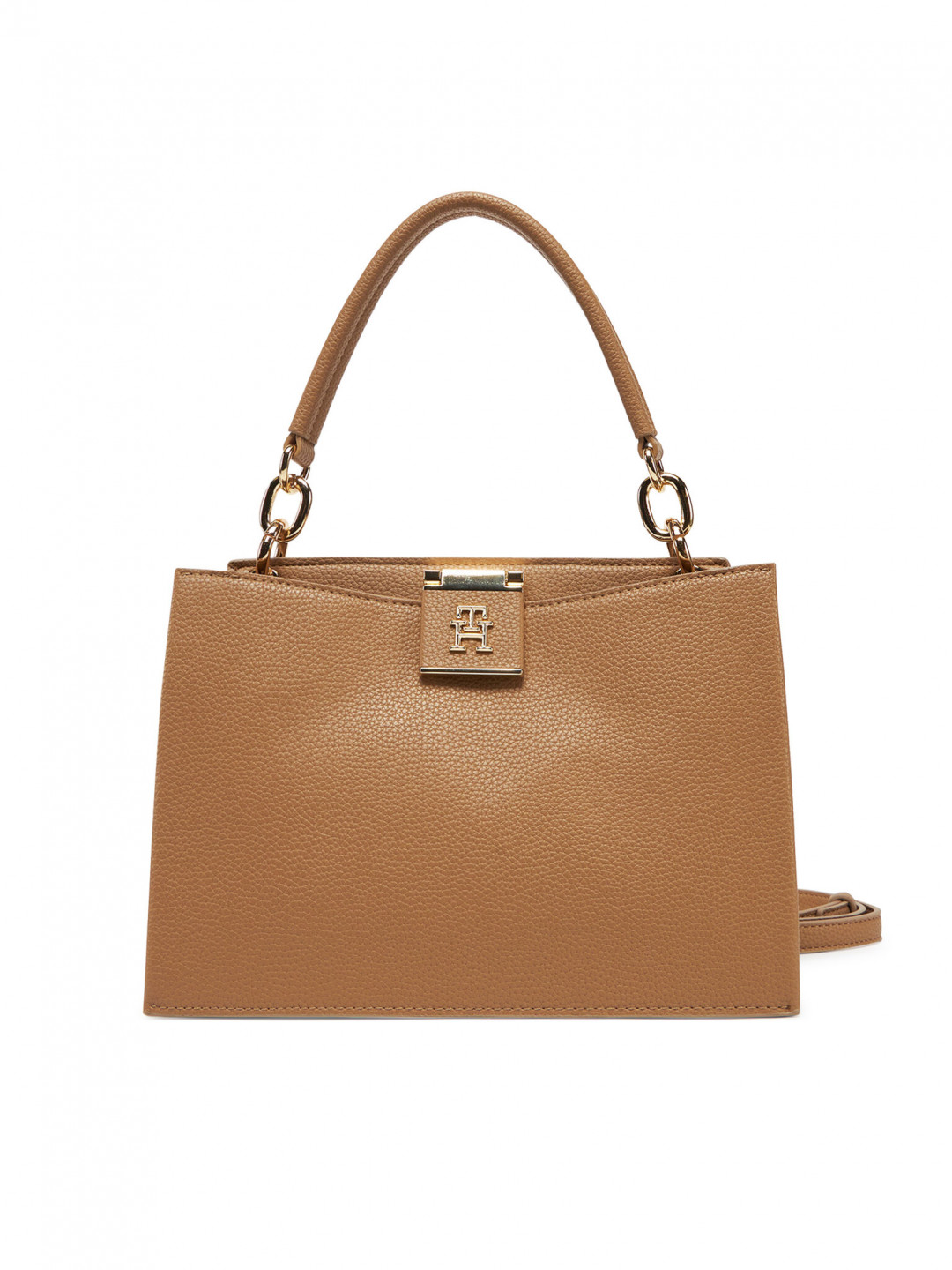 Tommy Hilfiger Kabelka Th Her Mini Tote AW0AW17190 Hnědá
